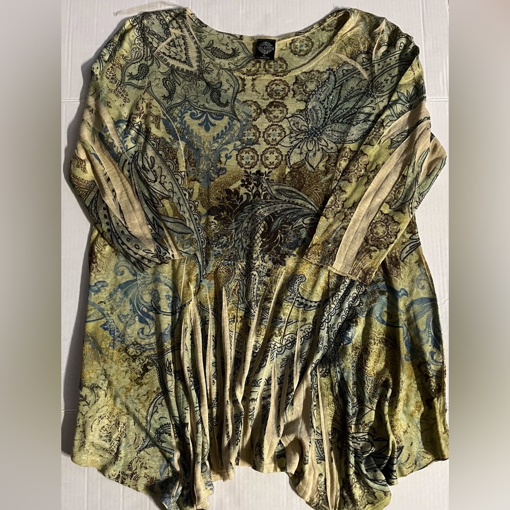 Calstyle Womens Y2k Style Blouse Size XL